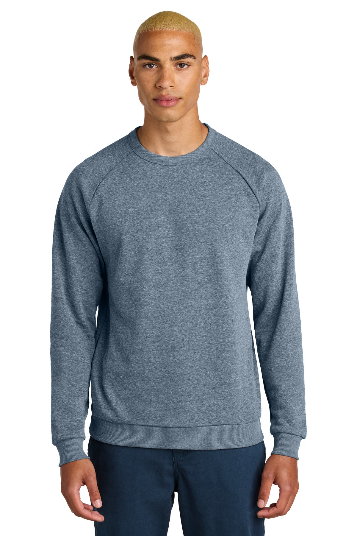 District Perfect Tri Fleece Crewneck Sweatshirt - Navy Frost