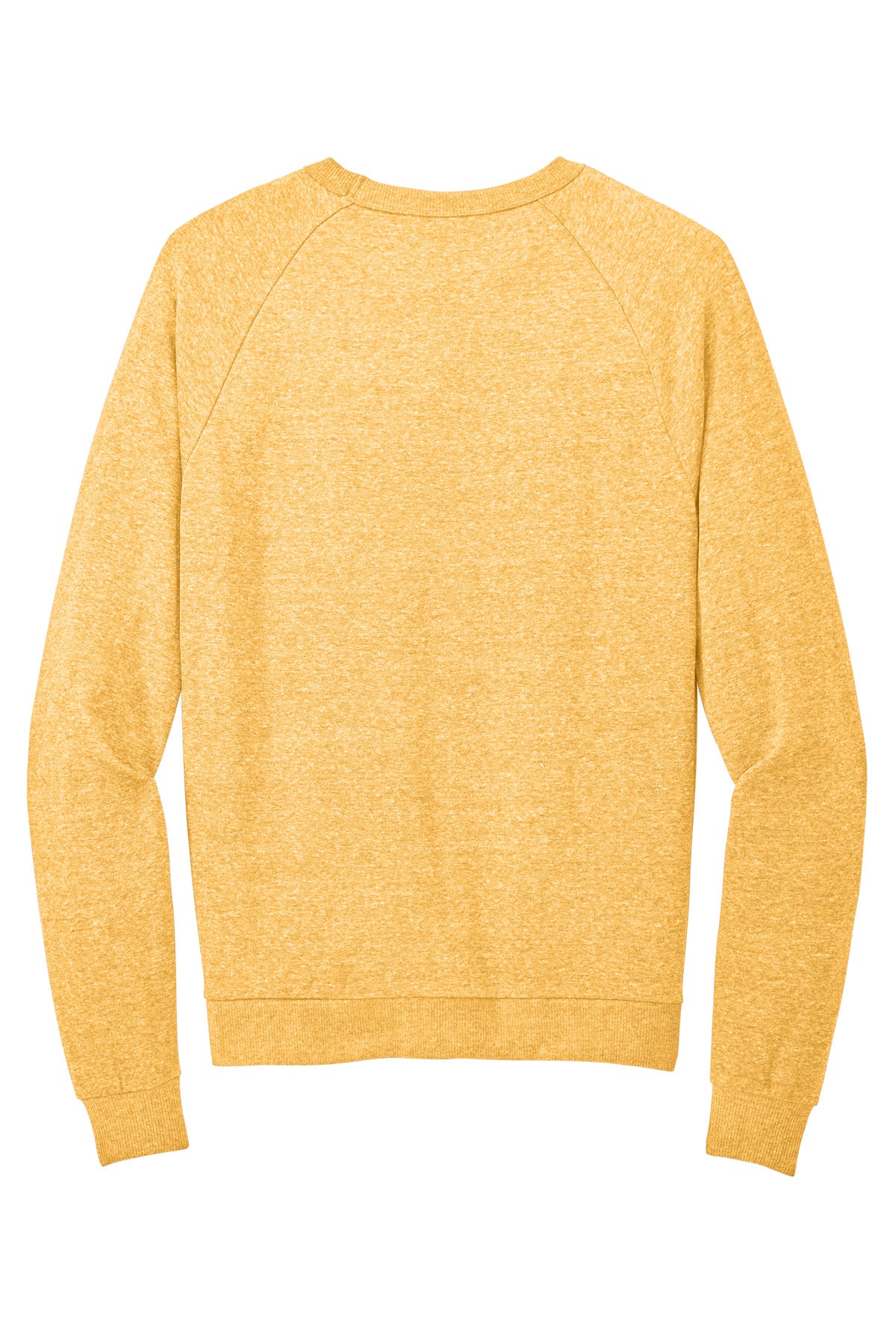 District Perfect Tri Fleece Crewneck Sweatshirt - Ochre Yellow Heather