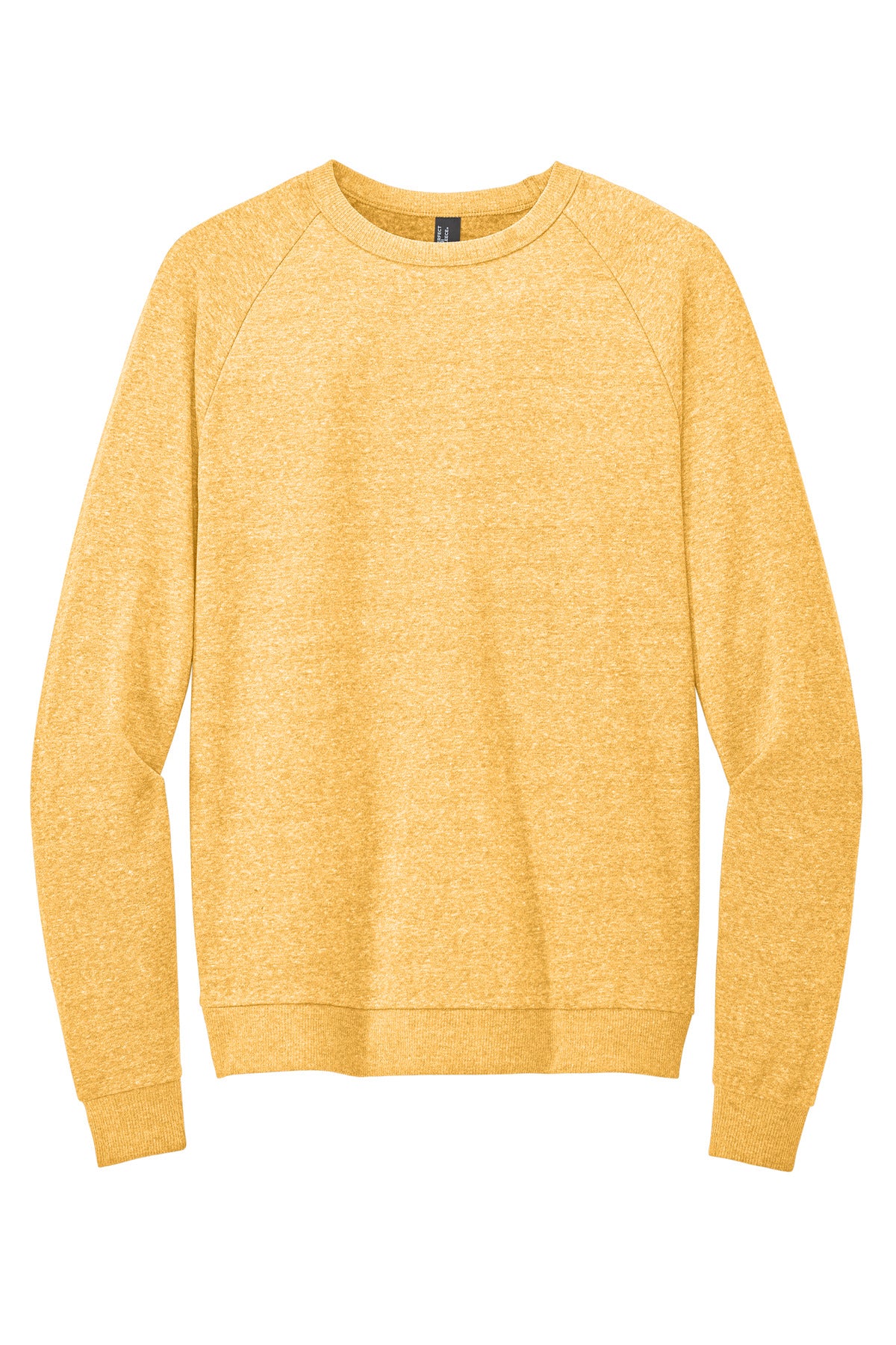 District Perfect Tri Fleece Crewneck Sweatshirt - Ochre Yellow Heather