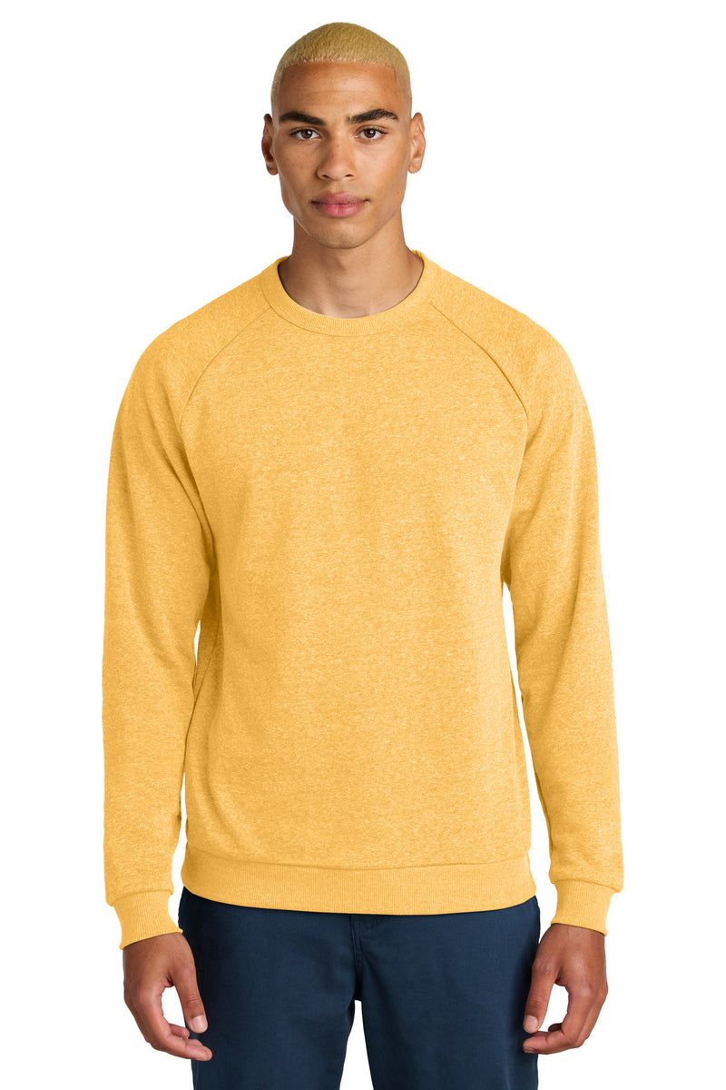 District Perfect Tri Fleece Crewneck Sweatshirt - Ochre Yellow Heather