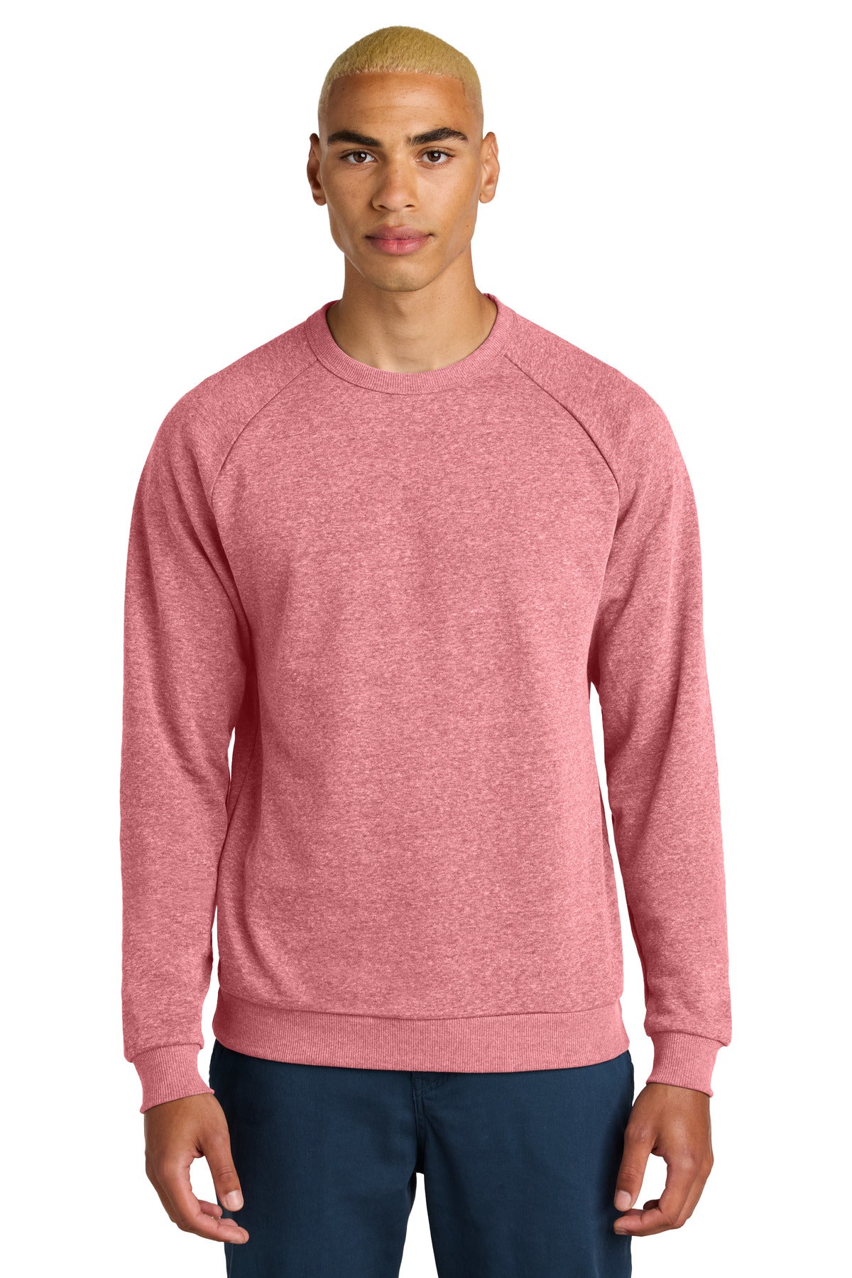 District Perfect Tri Fleece Crewneck Sweatshirt - Red Frost