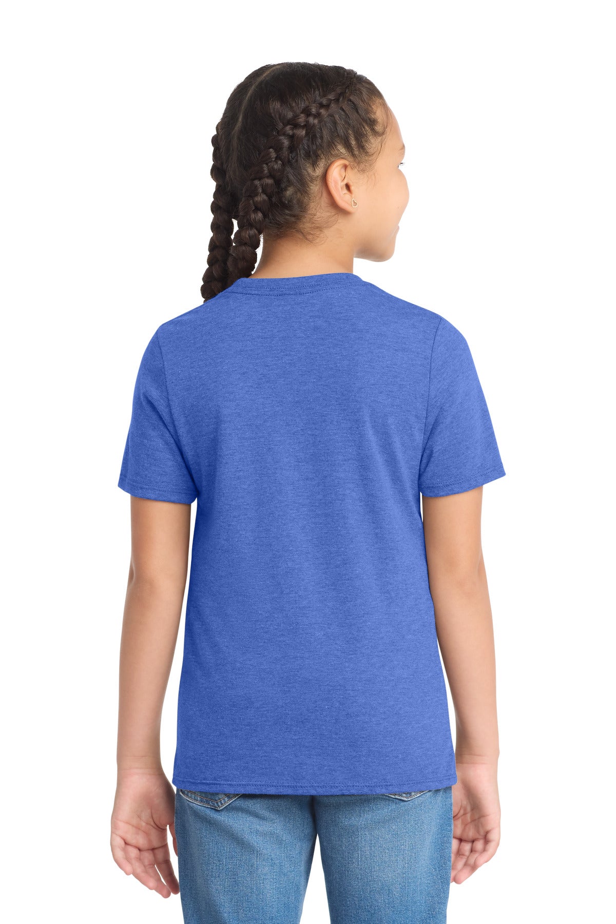 District  Youth Perfect Tri Tee - Royal Frost