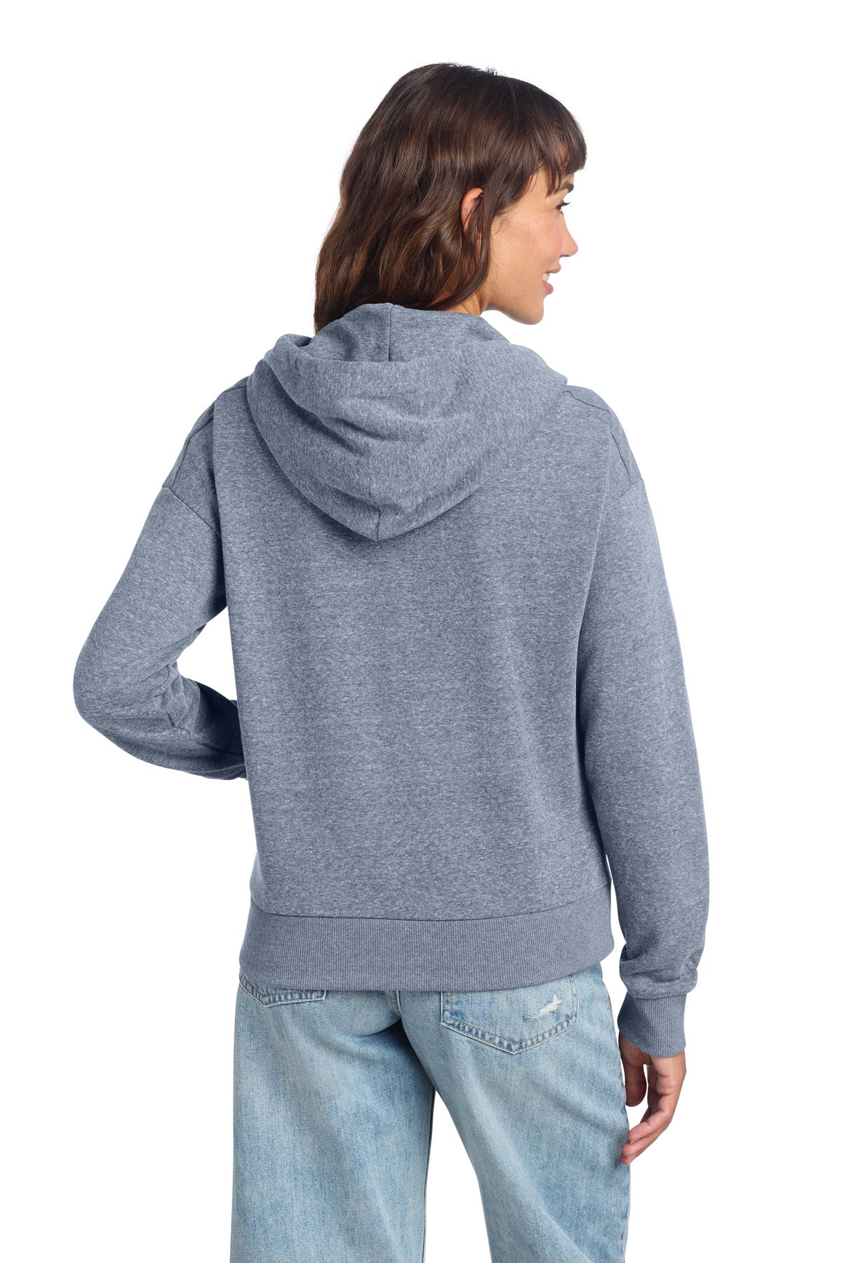 District Women's Perfect Tri Fleece 1/2-Zip Pullover - Navy Frost