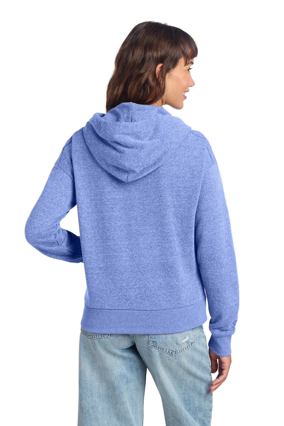 District Women's Perfect Tri Fleece 1/2-Zip Pullover - Royal Frost