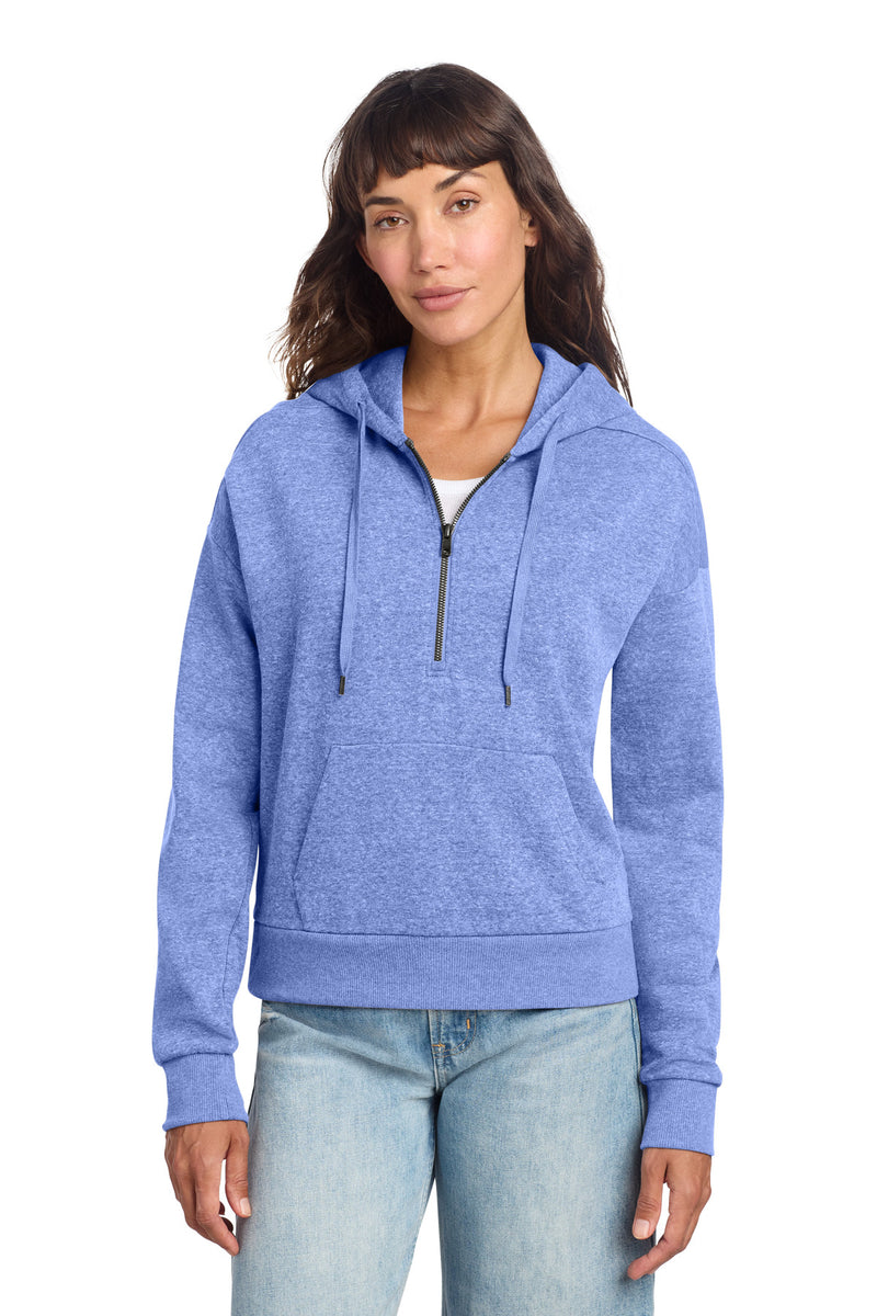 District Women's Perfect Tri Fleece 1/2-Zip Pullover - Royal Frost