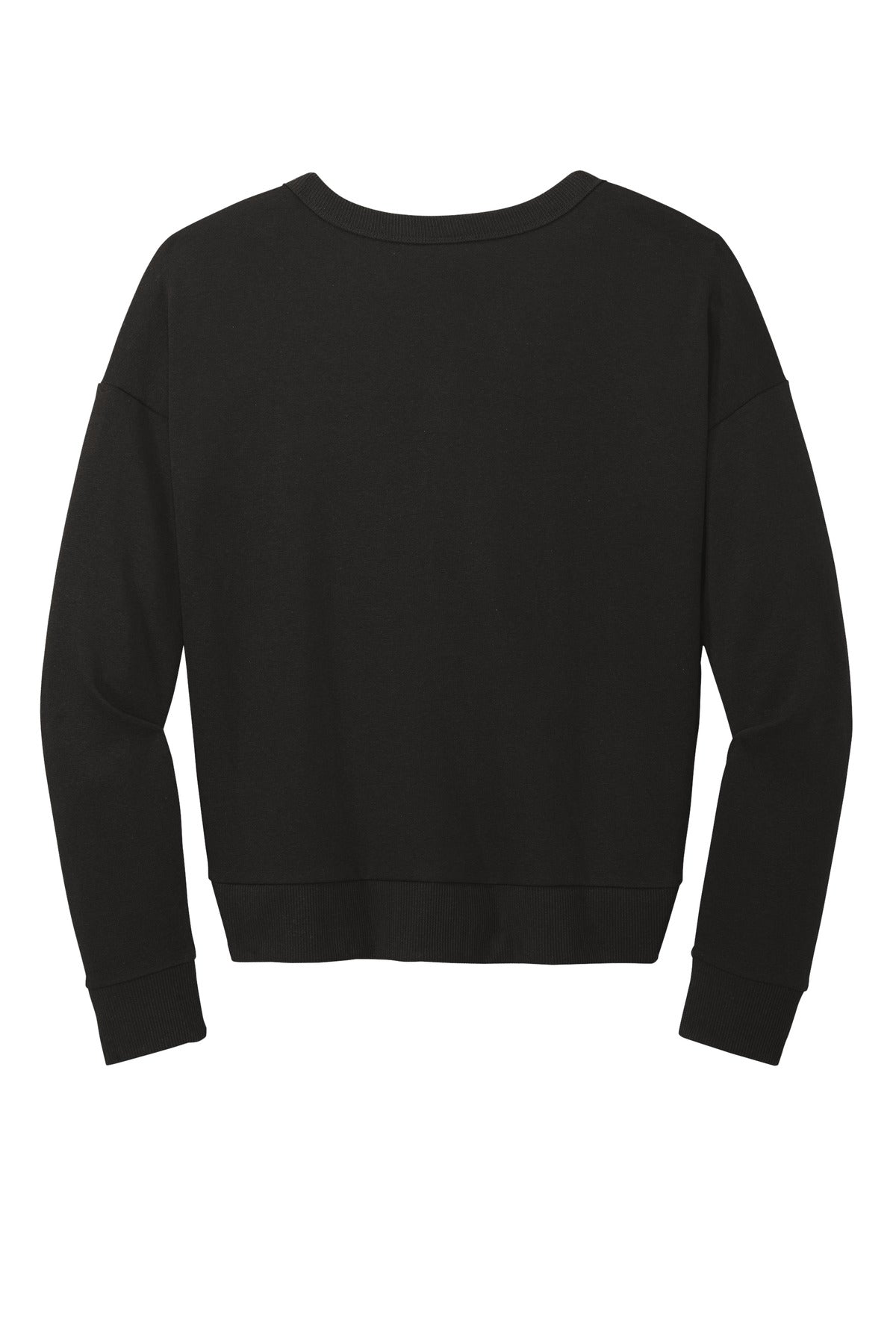 District Women's Perfect Tri Fleece V-Neck Sweatshirt - Black