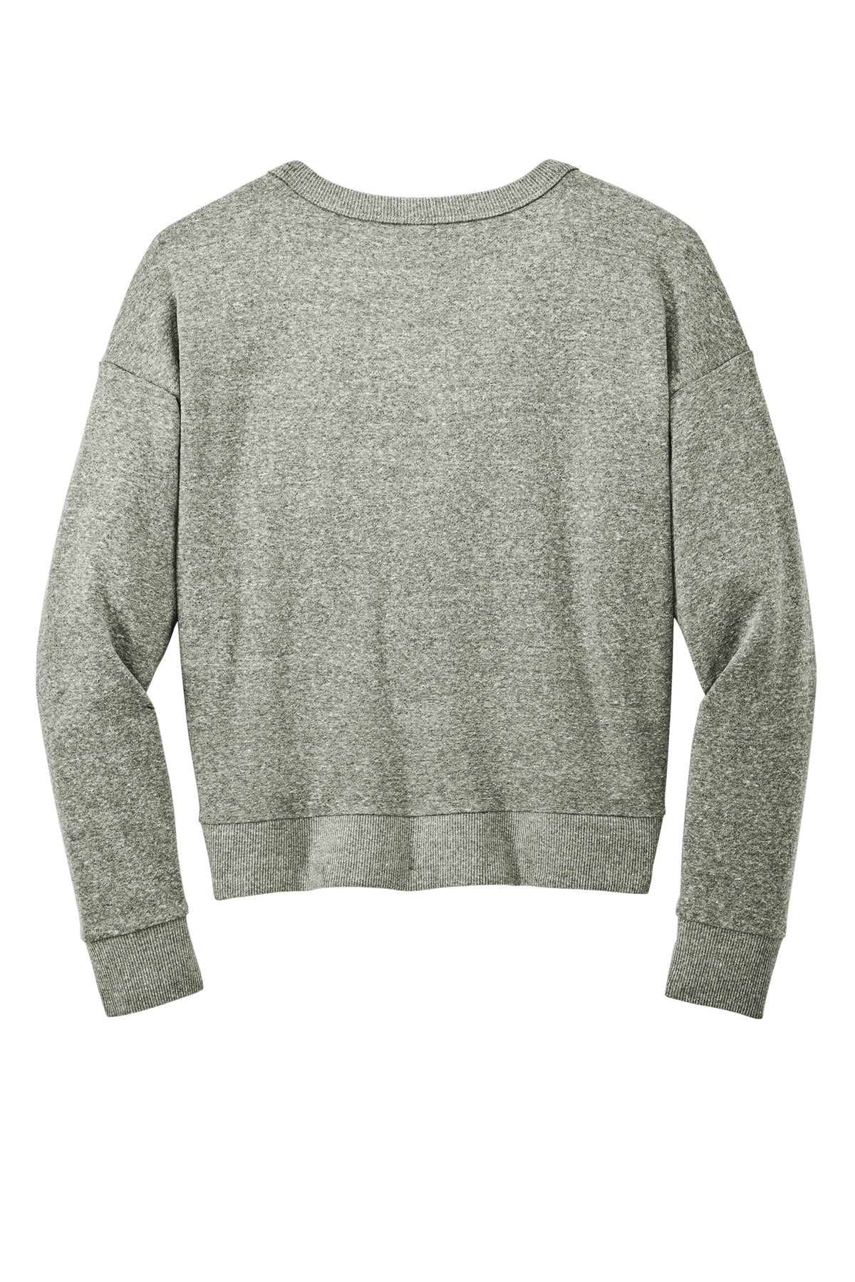 District Women's Perfect Tri Fleece V-Neck Sweatshirt - Grey Frost
