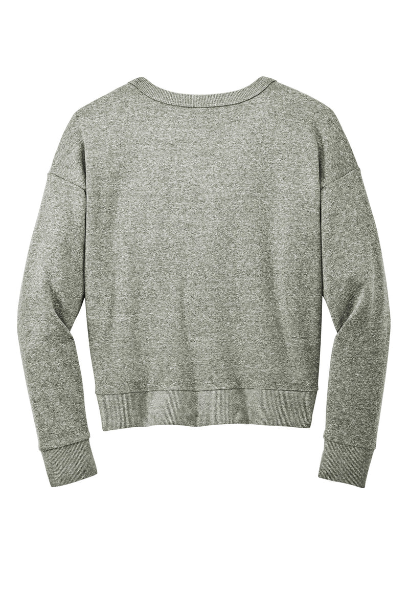 District Women's Perfect Tri Fleece V-Neck Sweatshirt - Grey Frost