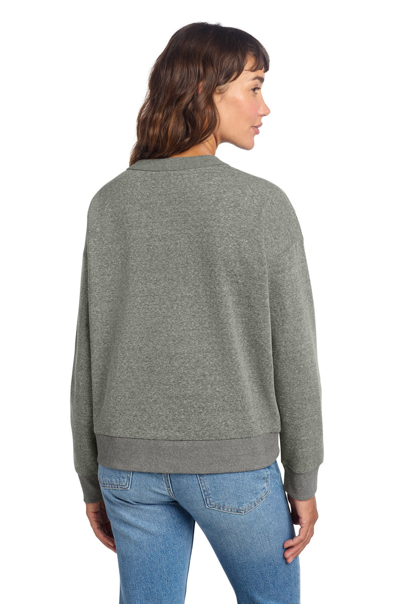 District Women's Perfect Tri Fleece V-Neck Sweatshirt - Heathered Charcoal