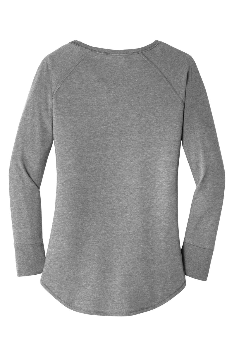 District  Women's Perfect Tri  Long Sleeve Tunic Tee - Grey Frost