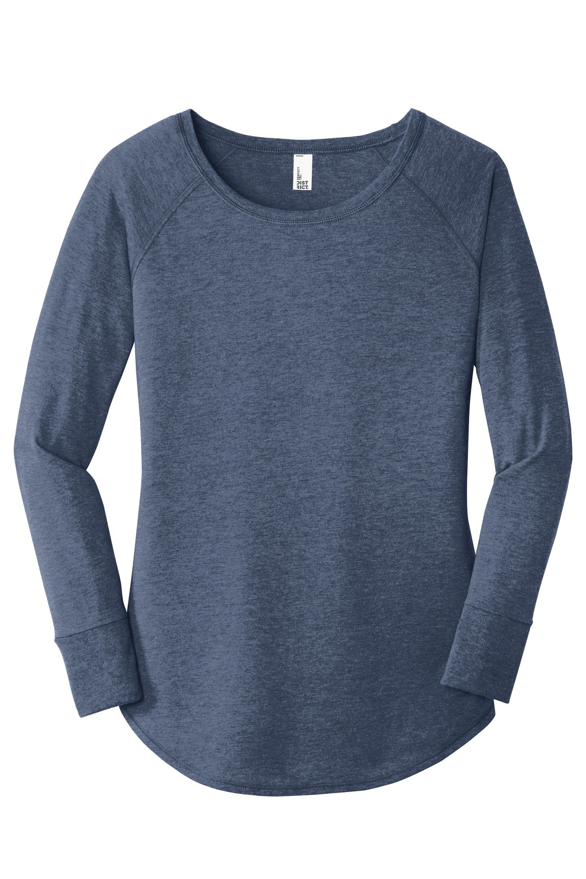 District  Women's Perfect Tri  Long Sleeve Tunic Tee - Navy Frost