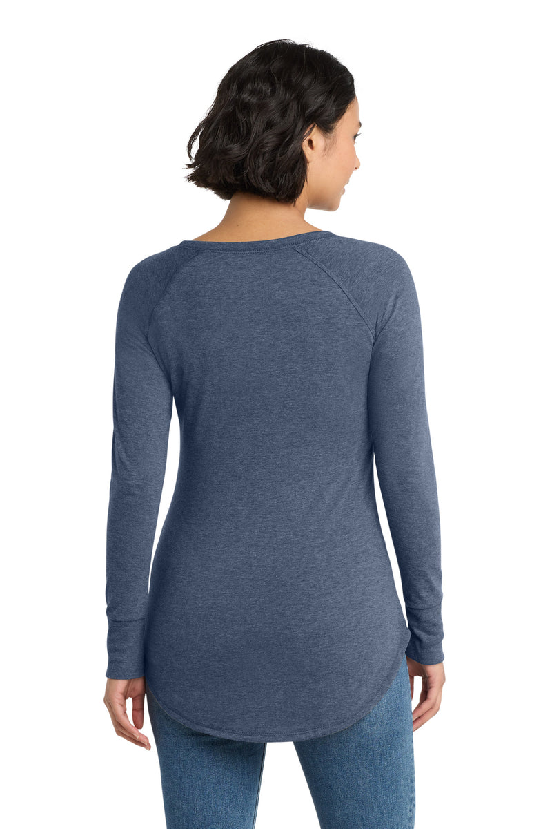 District  Women's Perfect Tri  Long Sleeve Tunic Tee - Navy Frost