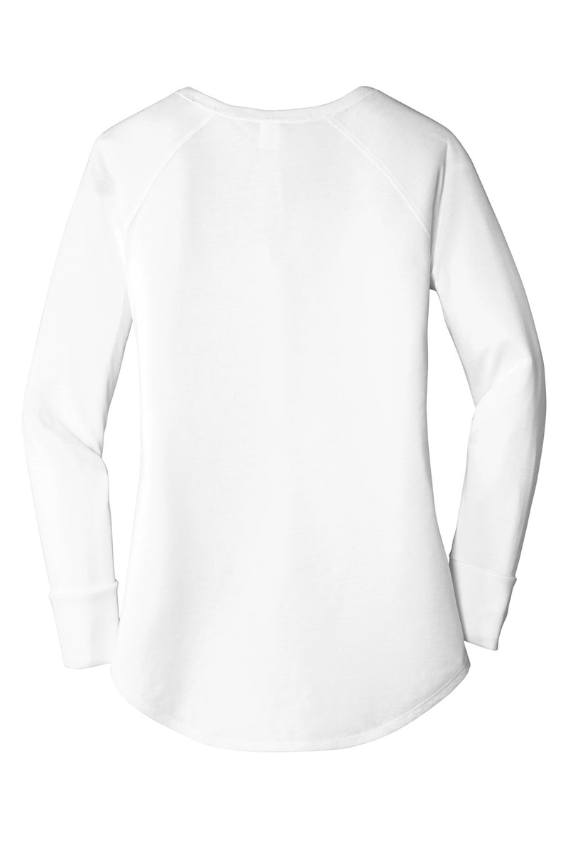 District  Women's Perfect Tri  Long Sleeve Tunic Tee - White