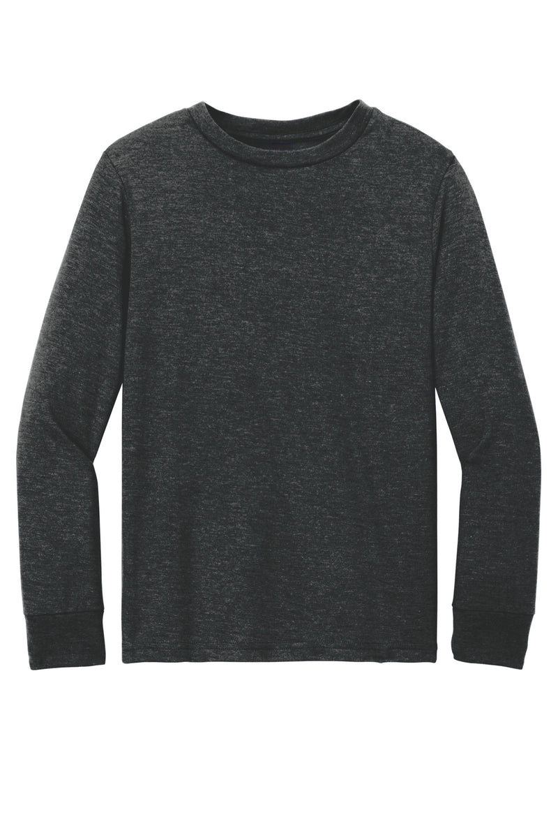 District Youth Perfect Tri Long Sleeve Tee - Black Frost