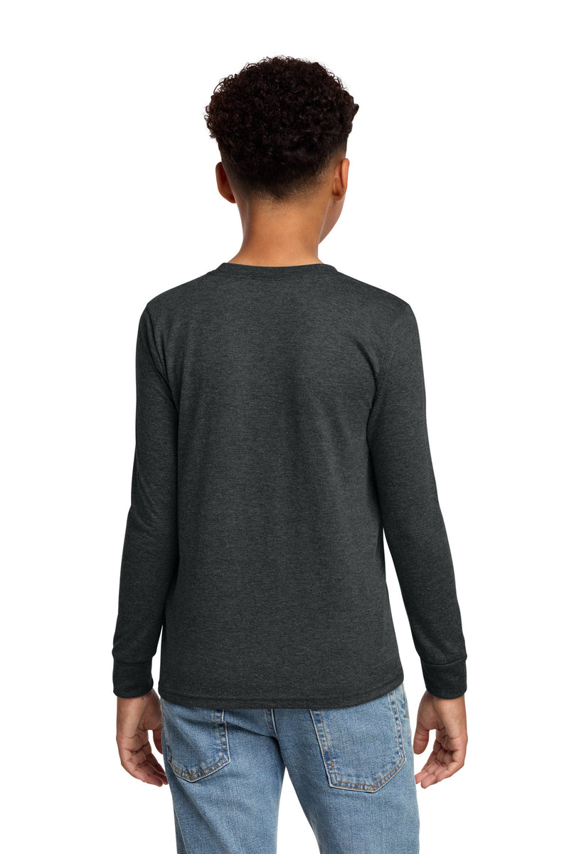 District Youth Perfect Tri Long Sleeve Tee - Black Frost
