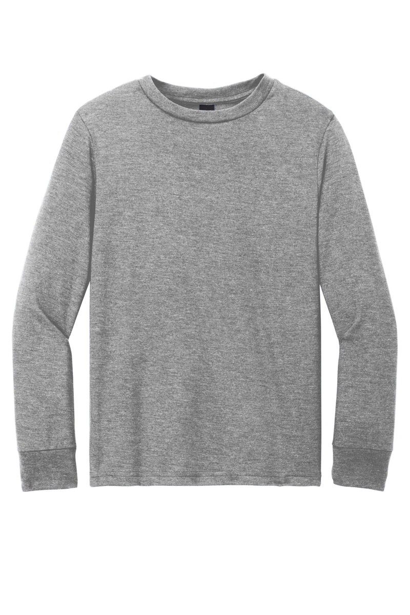 District Youth Perfect Tri Long Sleeve Tee - Grey Frost