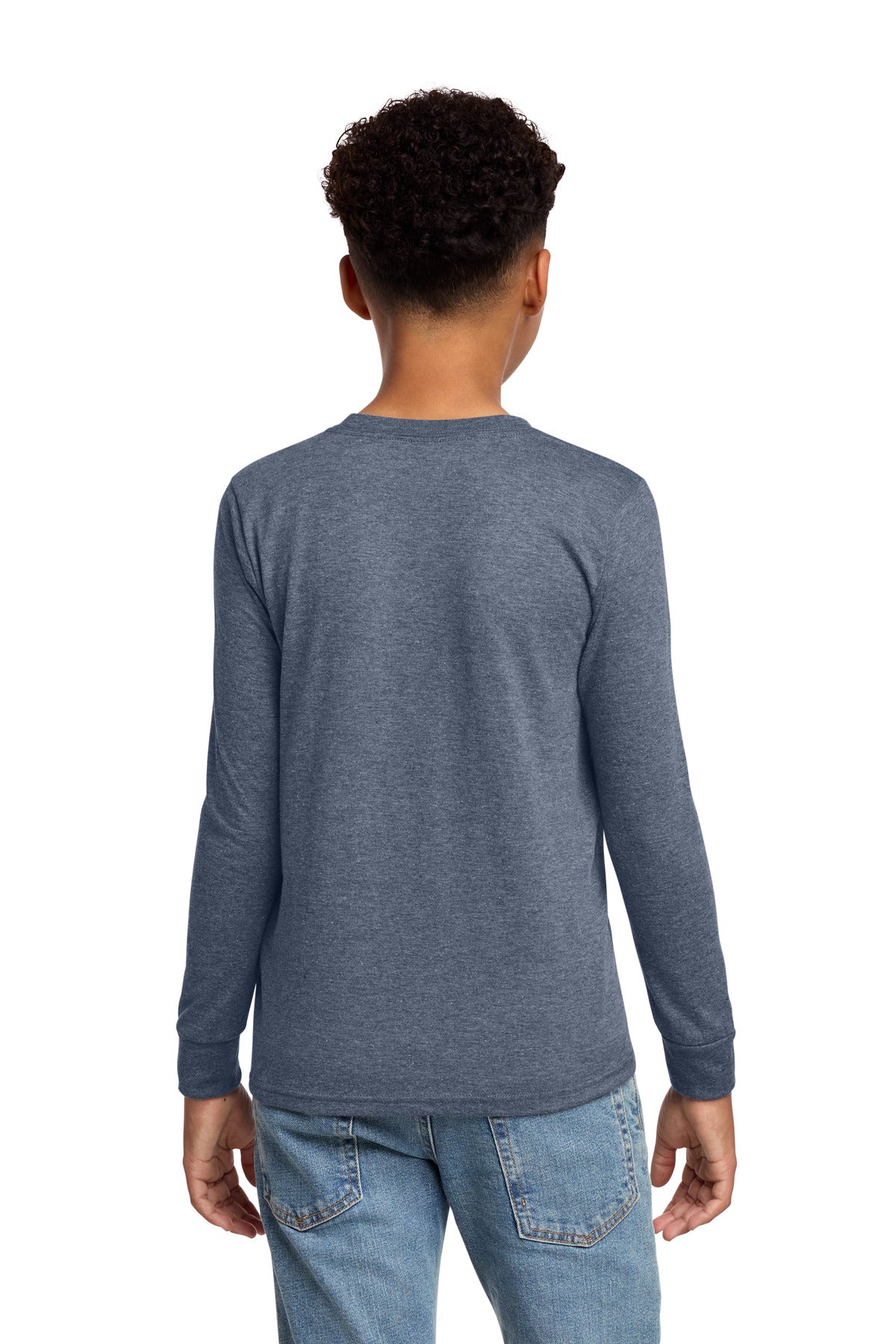 District Youth Perfect Tri Long Sleeve Tee - Navy Frost