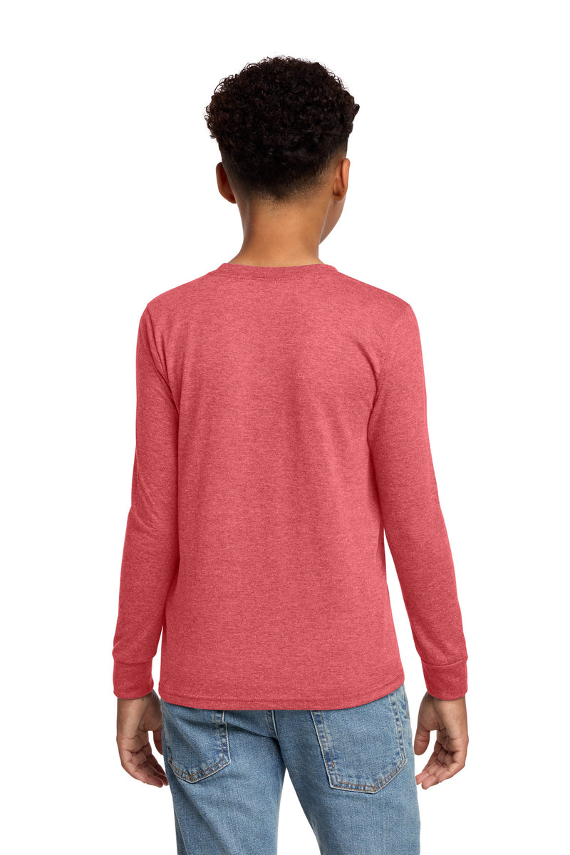 District Youth Perfect Tri Long Sleeve Tee - Red Frost