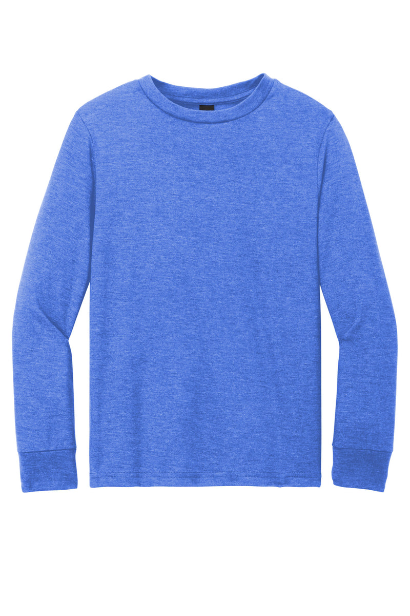 District Youth Perfect Tri Long Sleeve Tee - Royal Frost