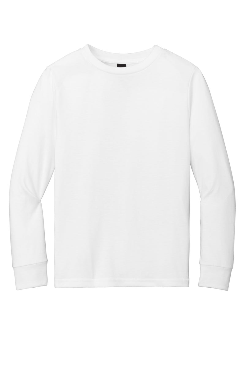 District Youth Perfect Tri Long Sleeve Tee - White