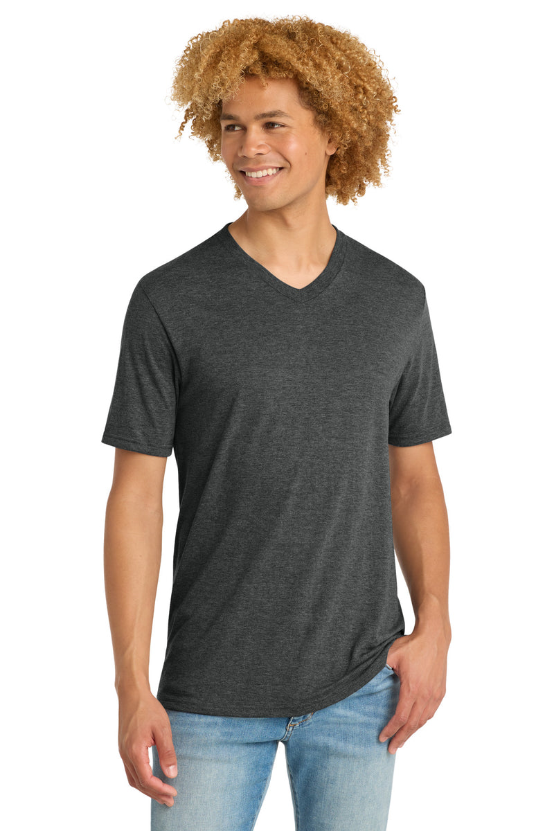 District   Perfect Tri V-Neck Tee - Black Frost