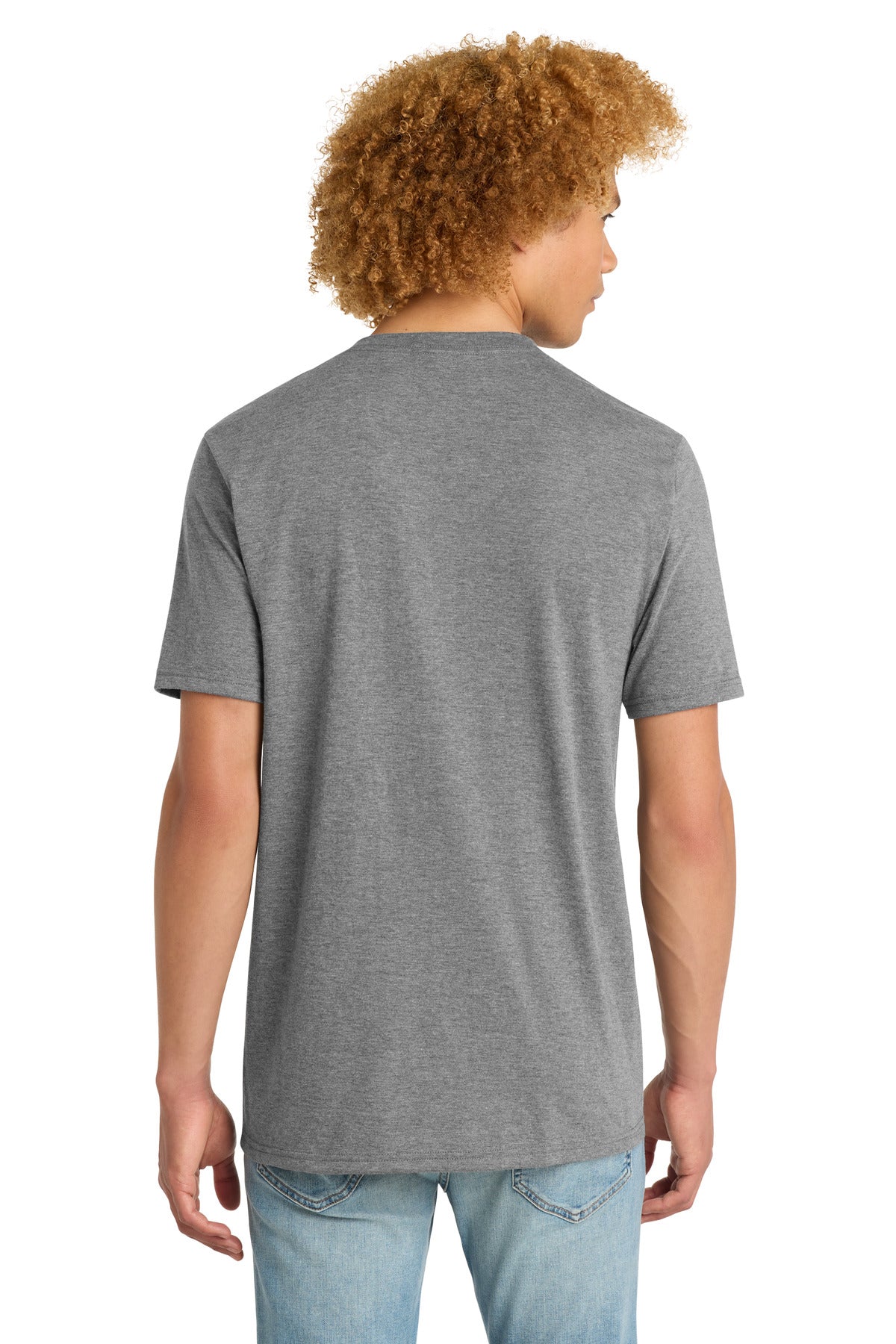 District   Perfect Tri V-Neck Tee - Grey Frost