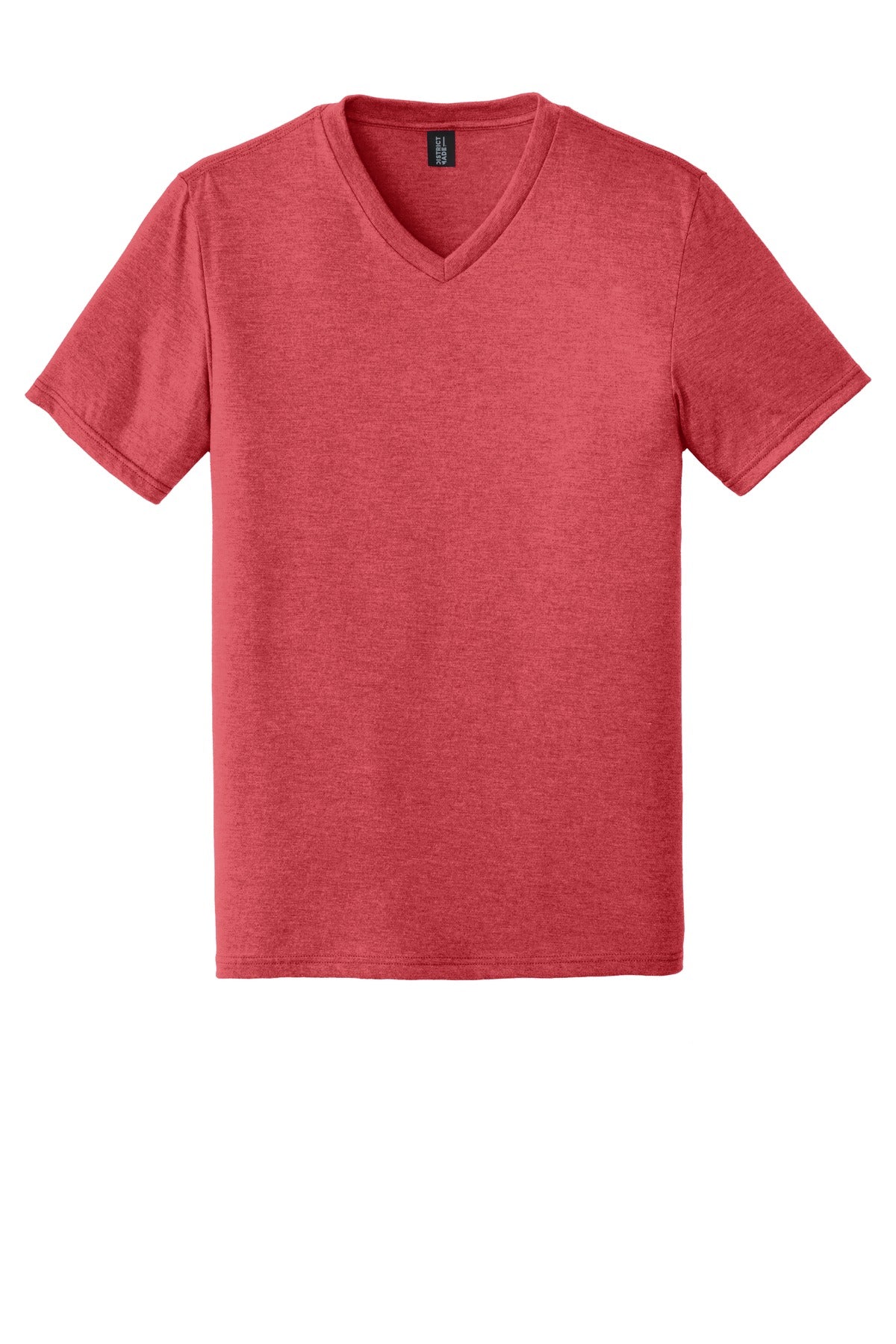 District   Perfect Tri V-Neck Tee - Red Frost