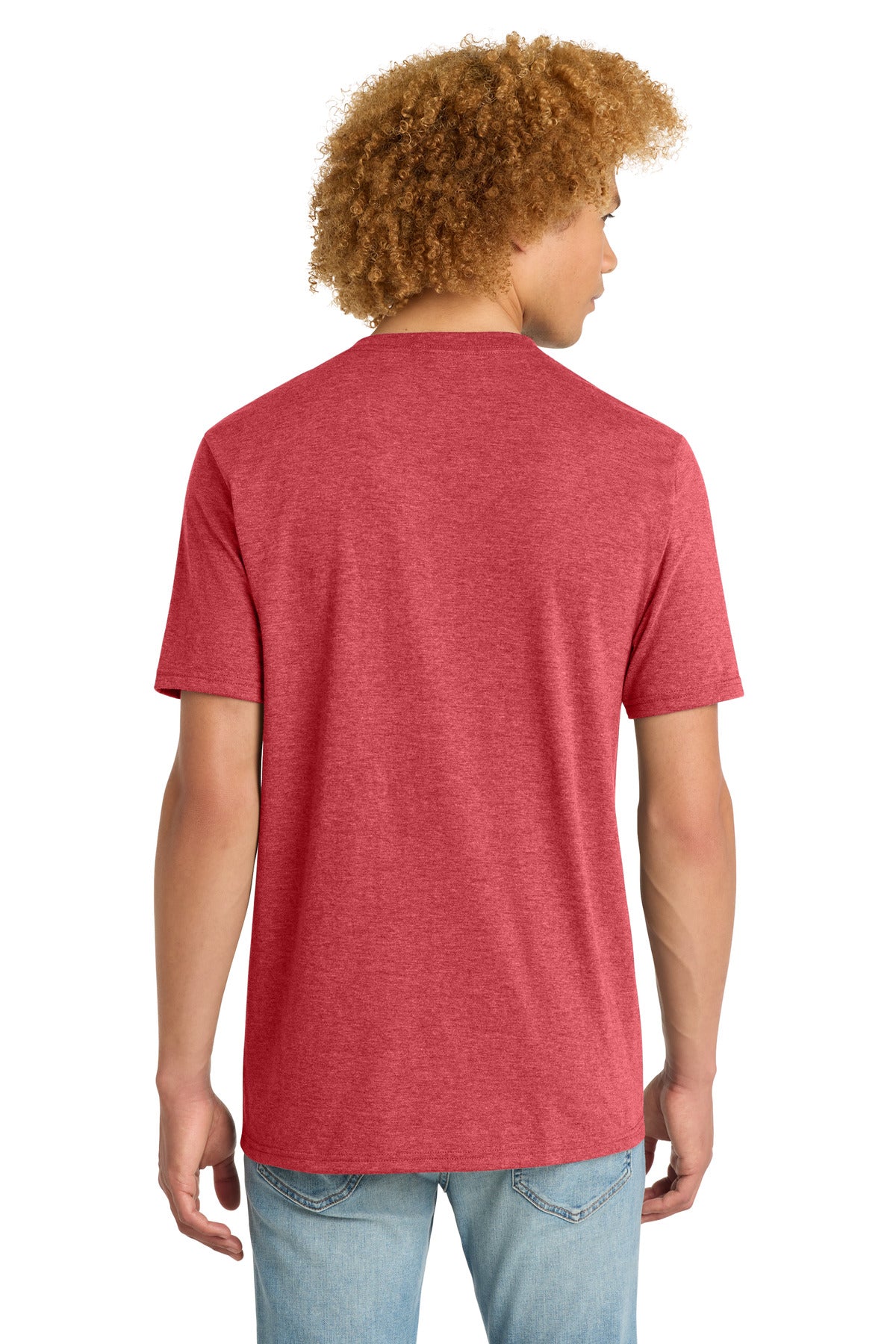 District   Perfect Tri V-Neck Tee - Red Frost