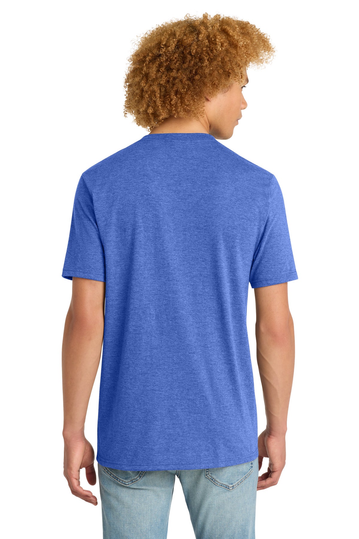 District   Perfect Tri V-Neck Tee - Royal Frost