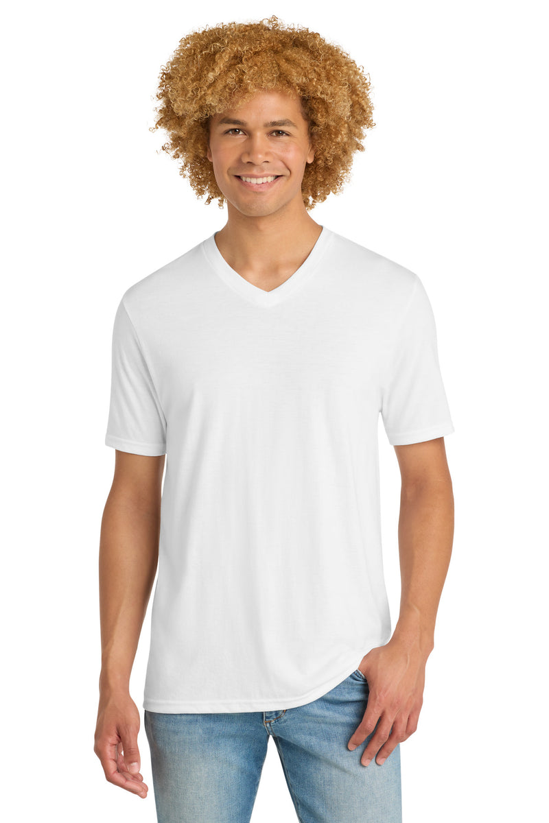 District   Perfect Tri V-Neck Tee - White