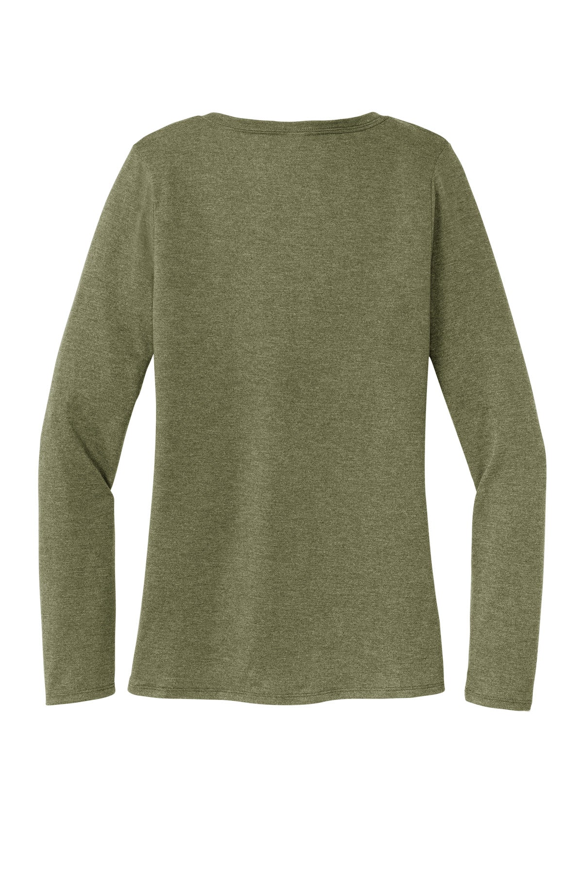 District Women's Perfect Tri Long Sleeve V-Neck Tee - Military Green Frost