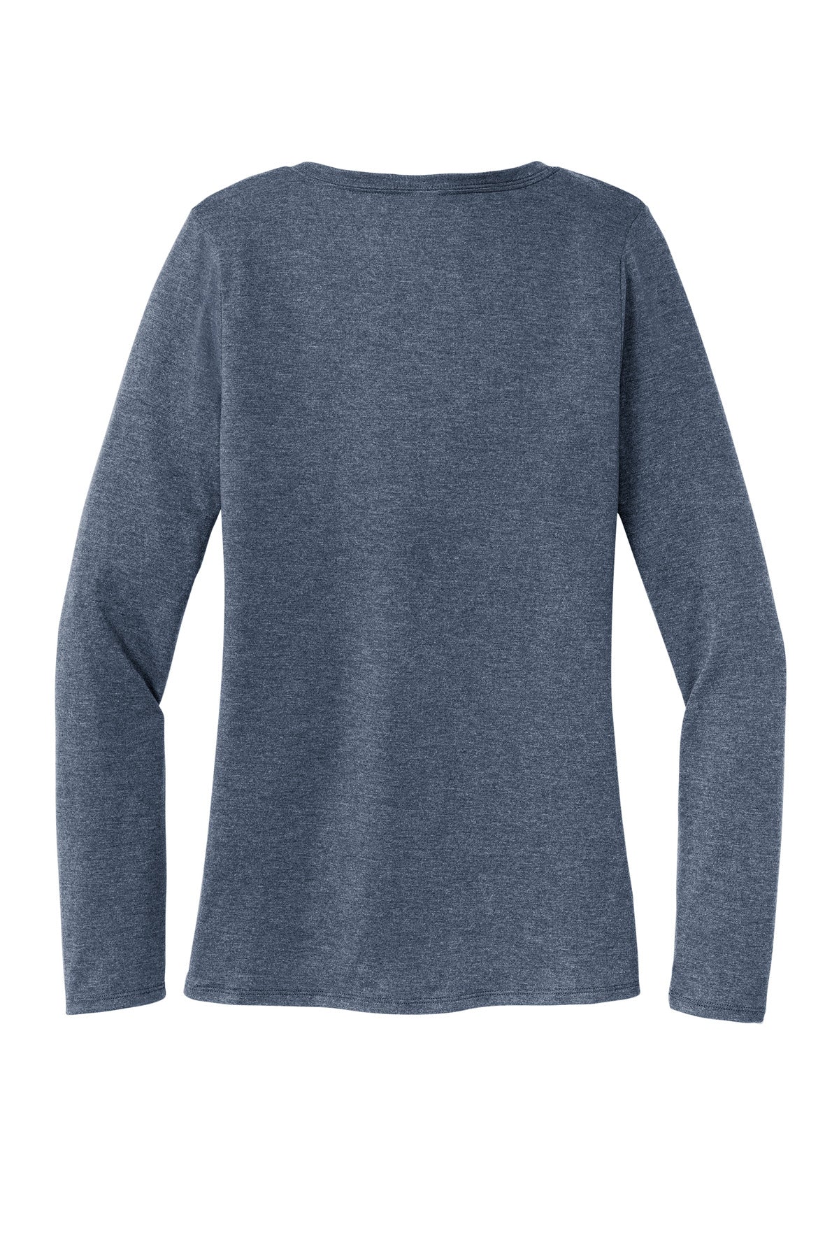 District Women's Perfect Tri Long Sleeve V-Neck Tee - Navy Frost