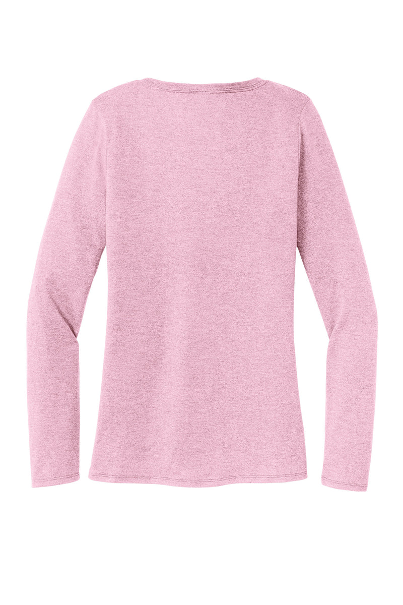 District Women's Perfect Tri Long Sleeve V-Neck Tee - Wisteria Heather