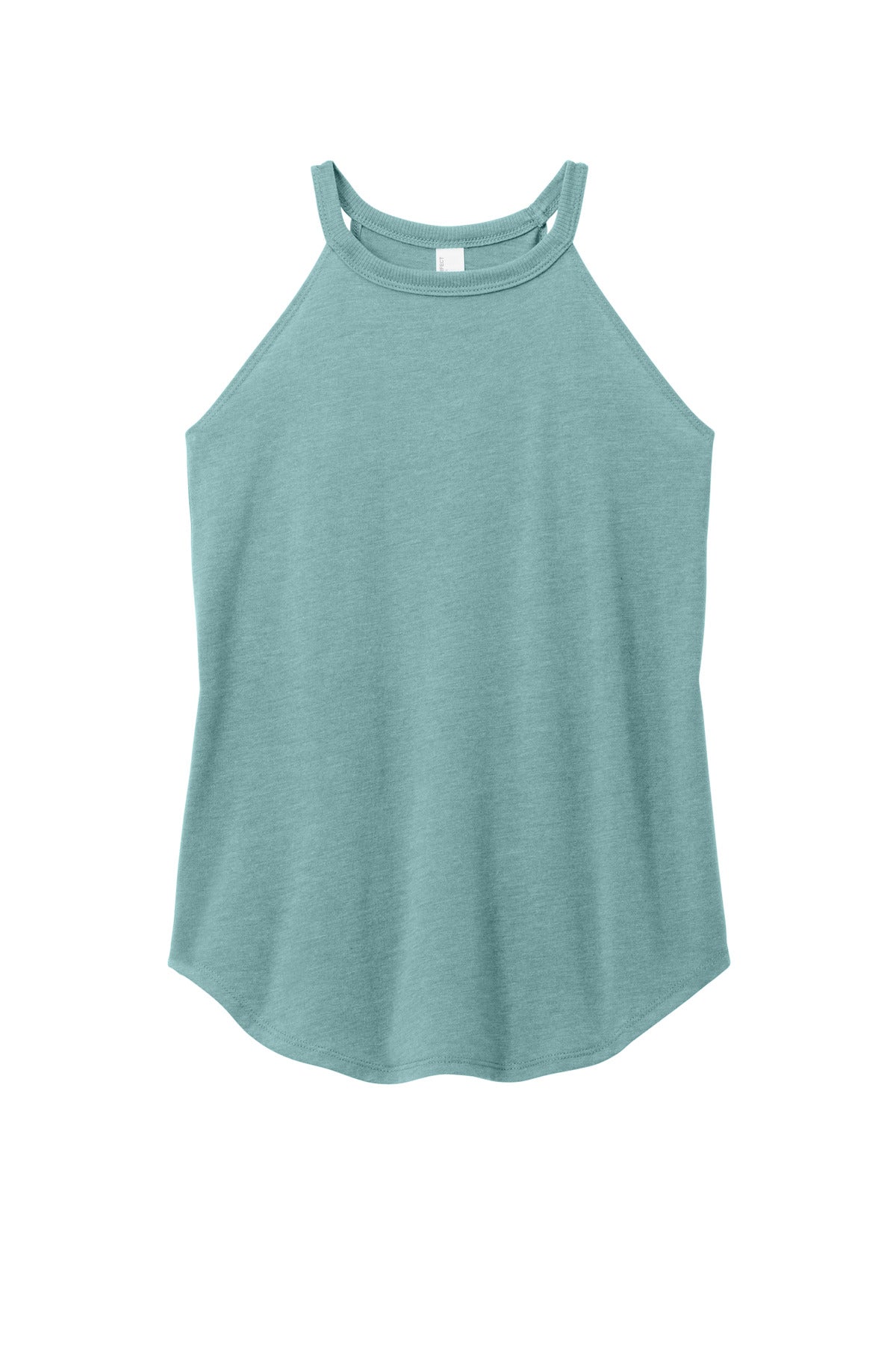 District   Women's Perfect Tri  Rocker Tank - Heathered Eucalyptus Blue