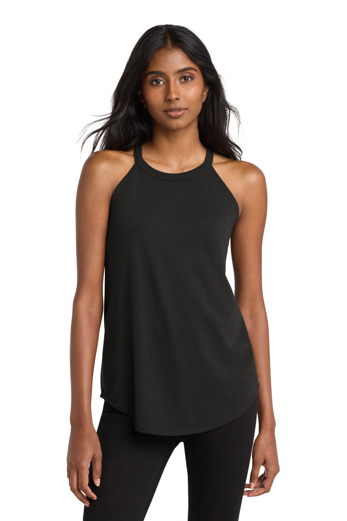 District   Women's Perfect Tri  Rocker Tank - Black