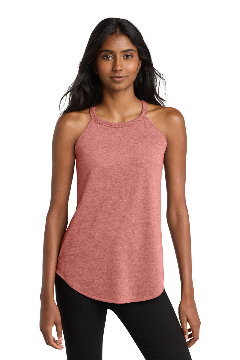 District   Women's Perfect Tri  Rocker Tank - Blush Frost
