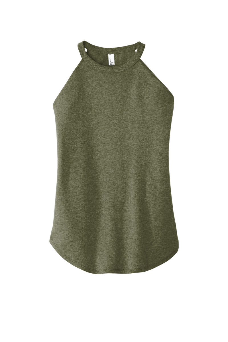 District   Women's Perfect Tri  Rocker Tank - Military Green Frost