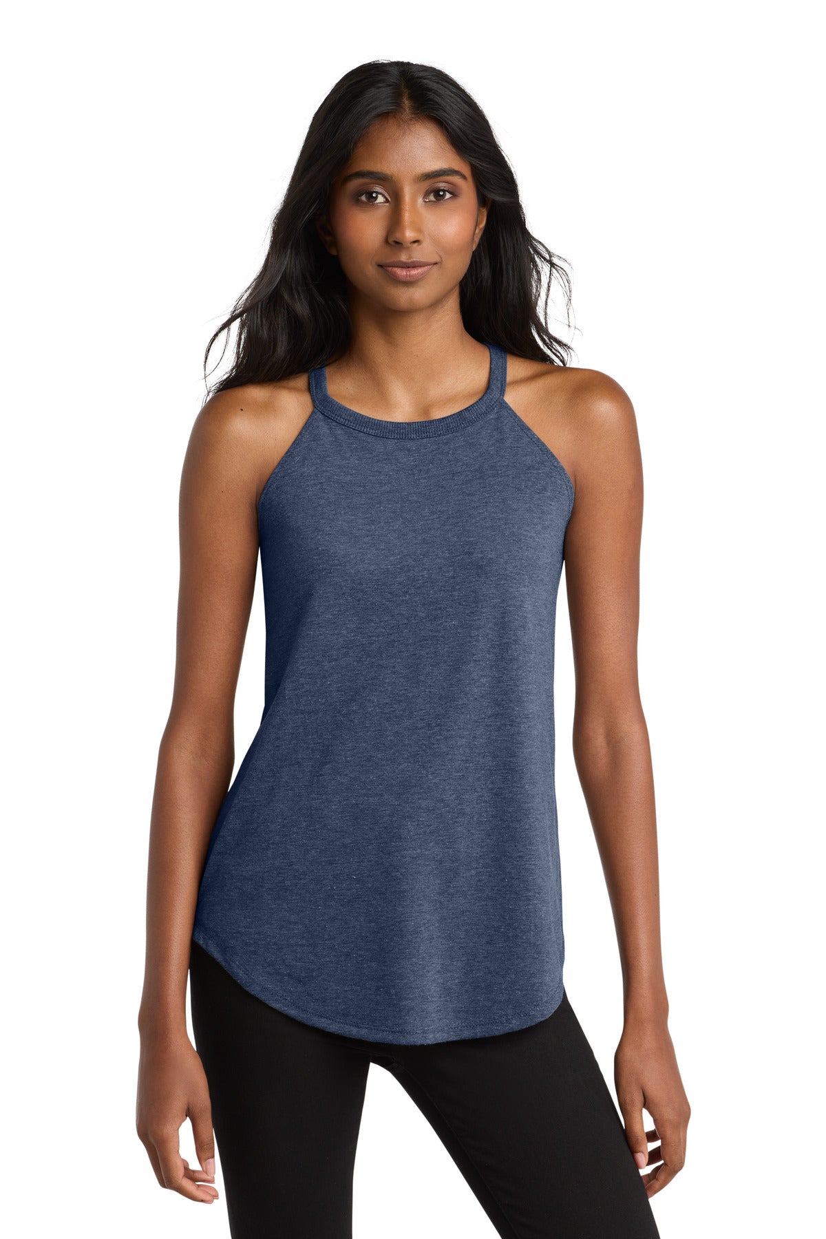 District   Women's Perfect Tri  Rocker Tank - Navy Frost