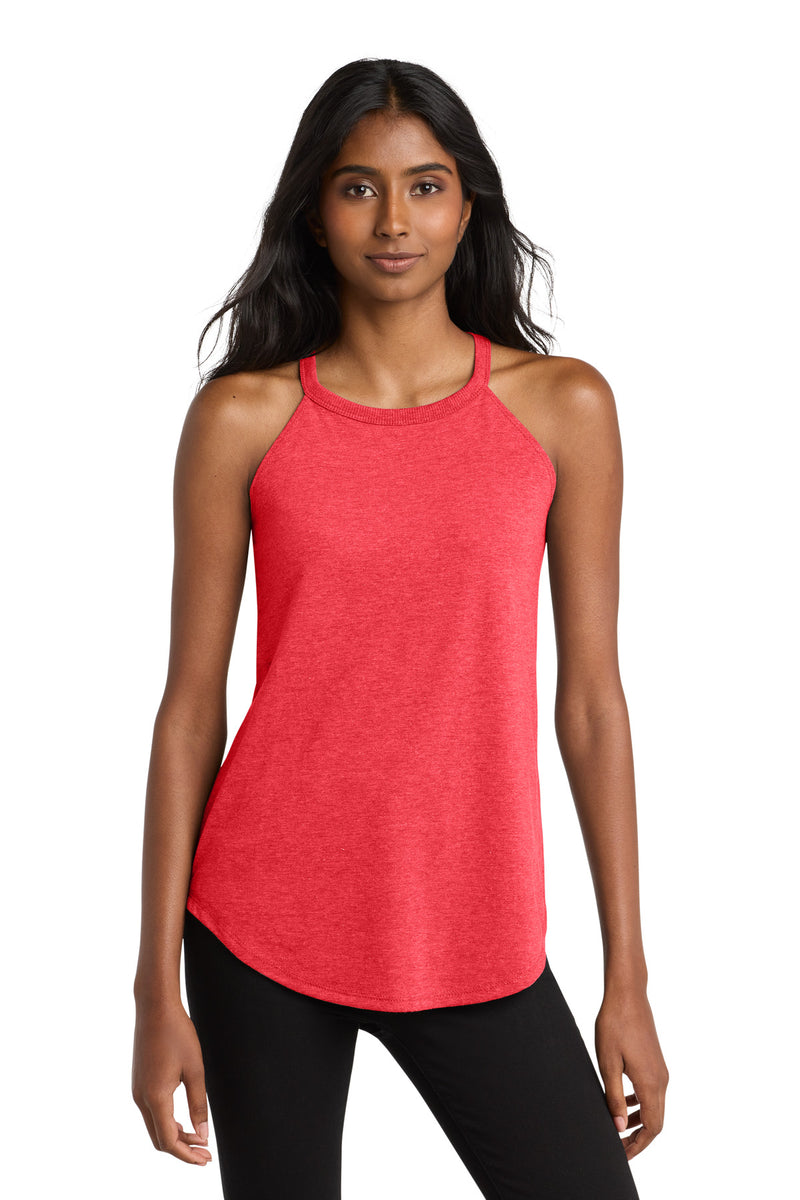 District   Women's Perfect Tri  Rocker Tank - Red Frost