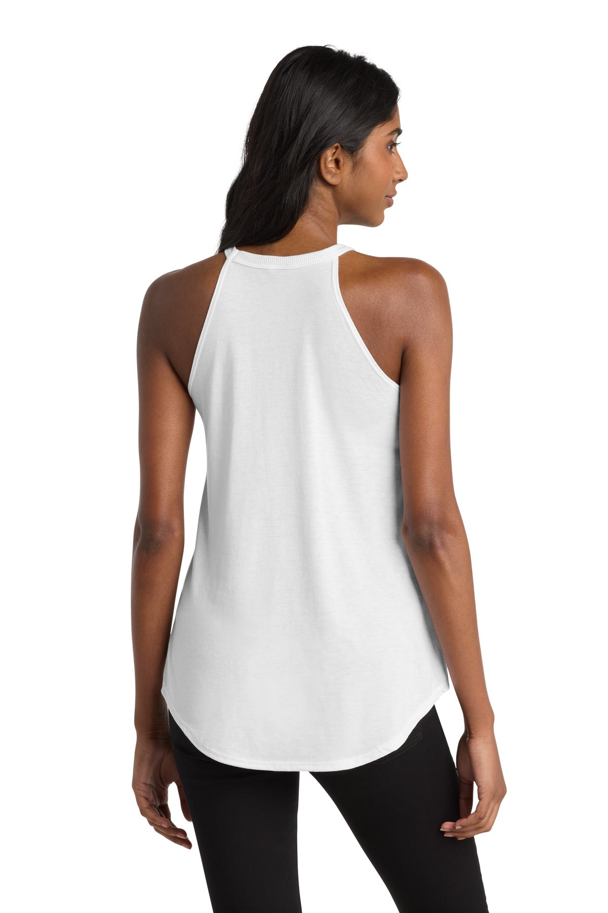 District   Women's Perfect Tri  Rocker Tank - White