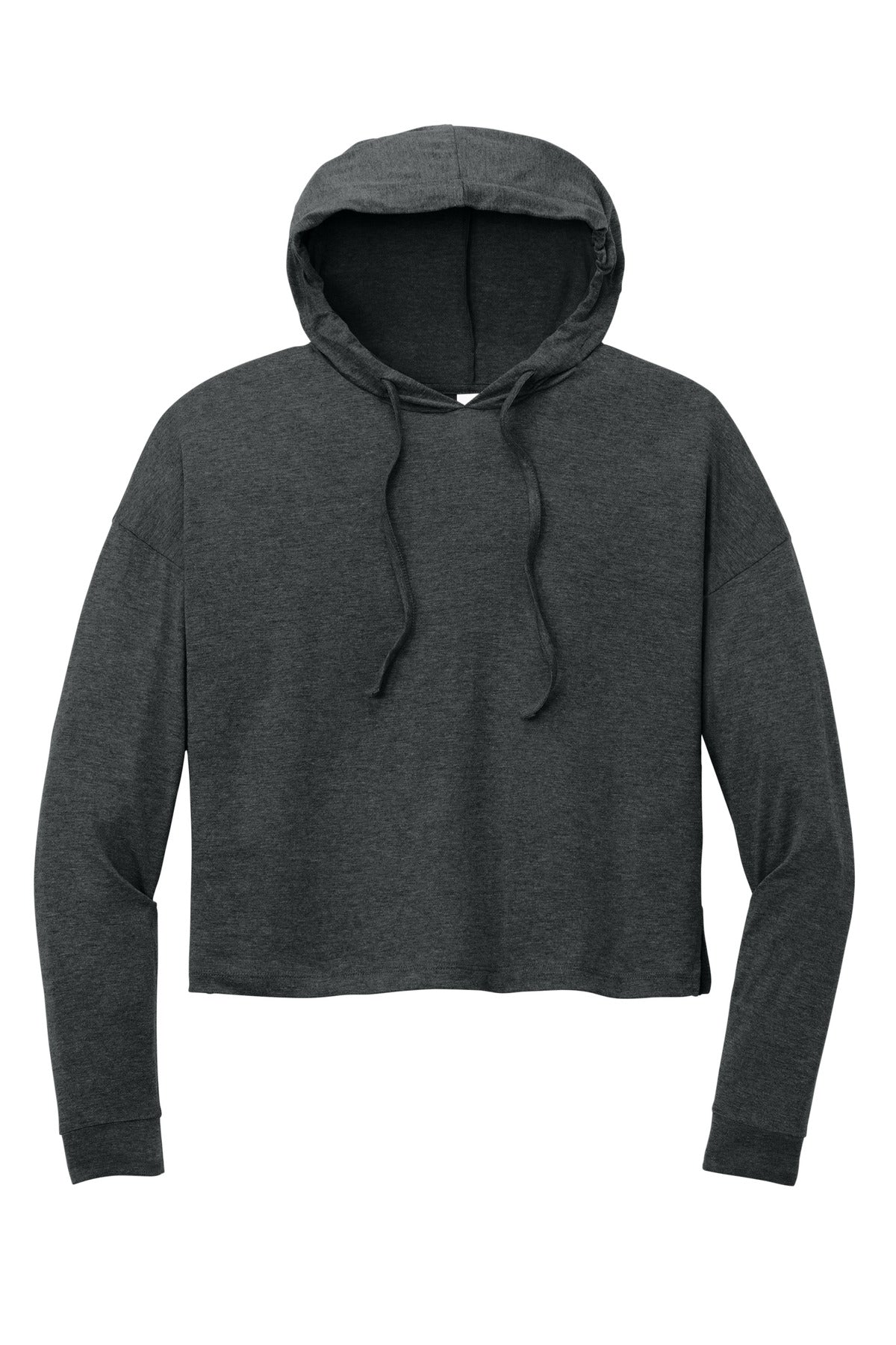 District Women's Perfect Tri Midi Long Sleeve Hoodie - Black Frost