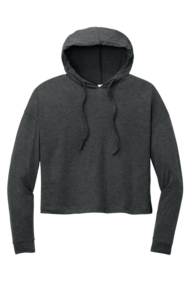 District Women's Perfect Tri Midi Long Sleeve Hoodie - Black Frost
