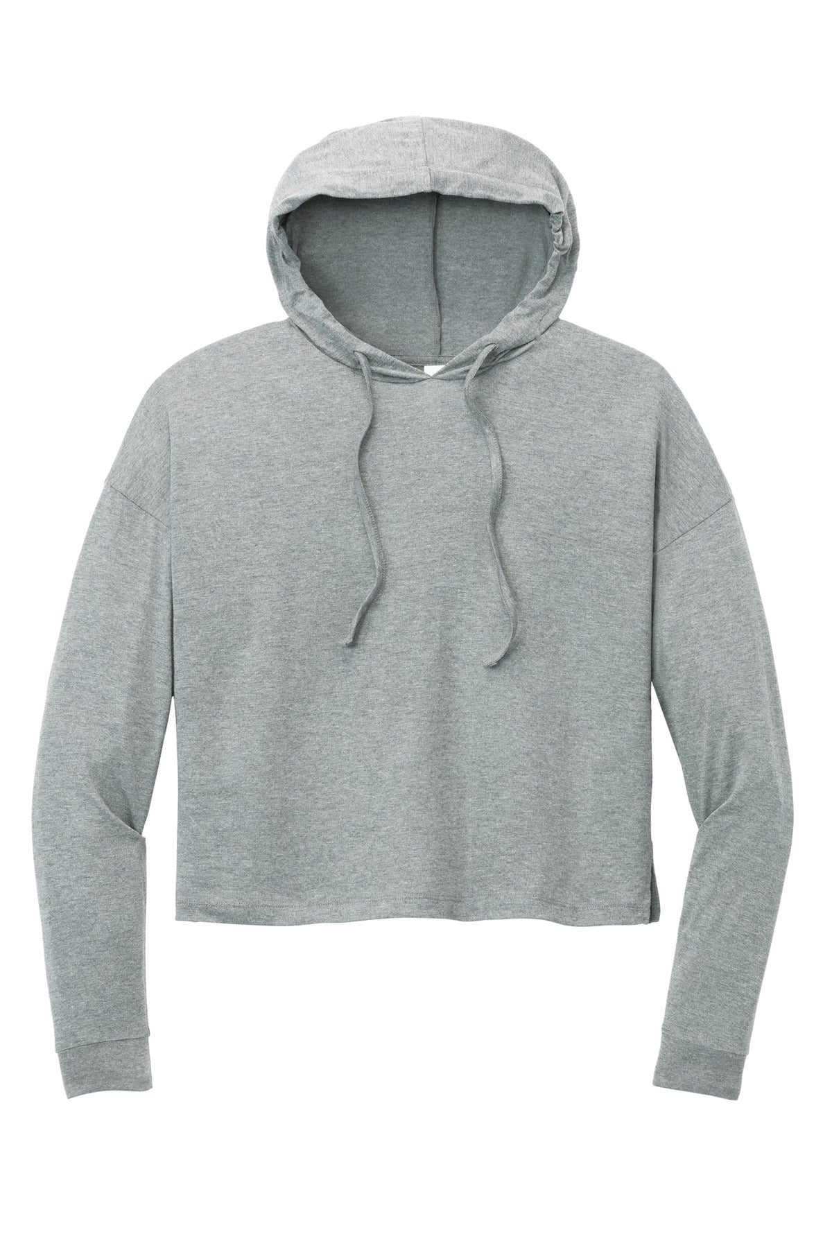 District Women's Perfect Tri Midi Long Sleeve Hoodie - Grey Frost