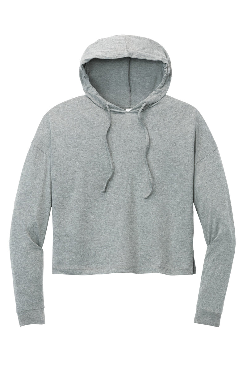 District Women's Perfect Tri Midi Long Sleeve Hoodie - Grey Frost