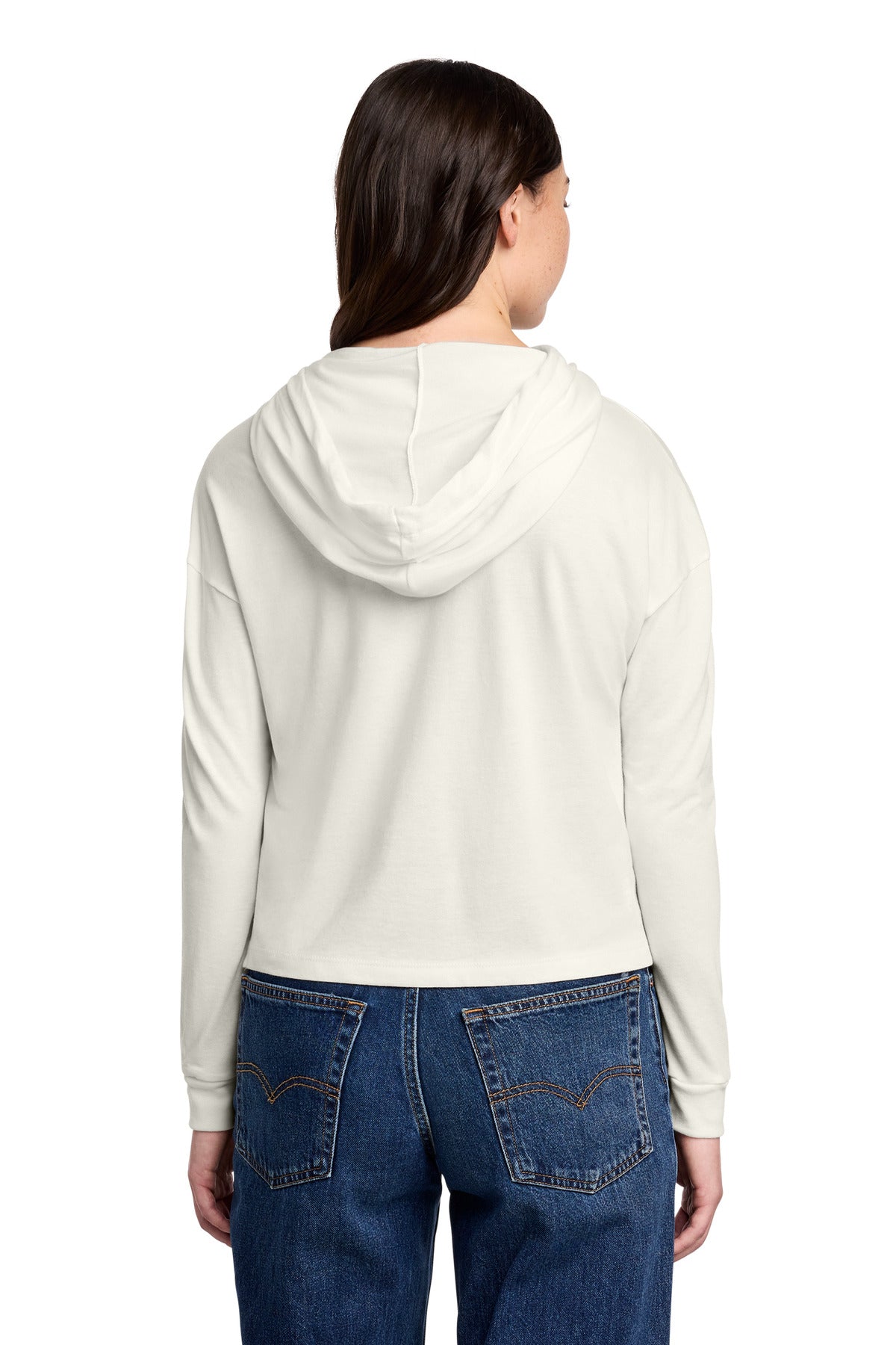 District Women's Perfect Tri Midi Long Sleeve Hoodie - Natural