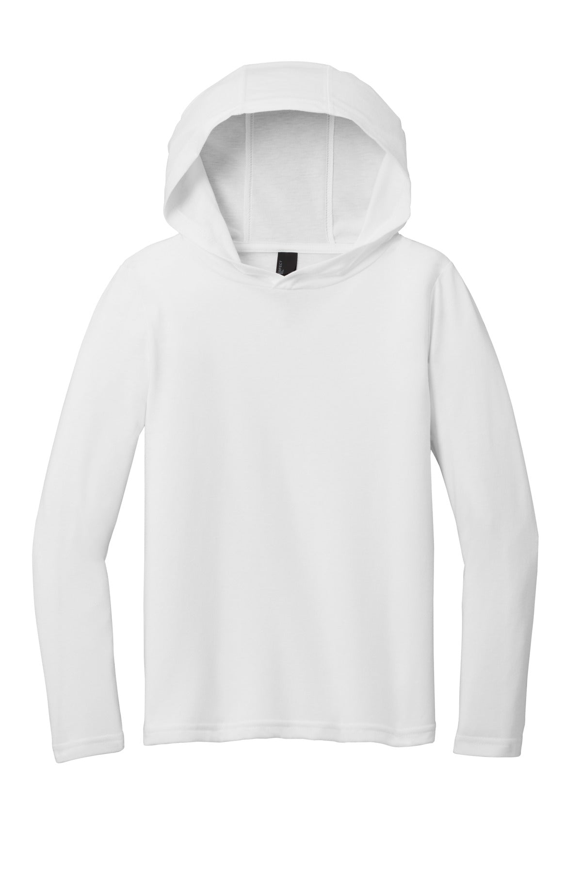 District  Youth Perfect Tri  Long Sleeve Hoodie - White