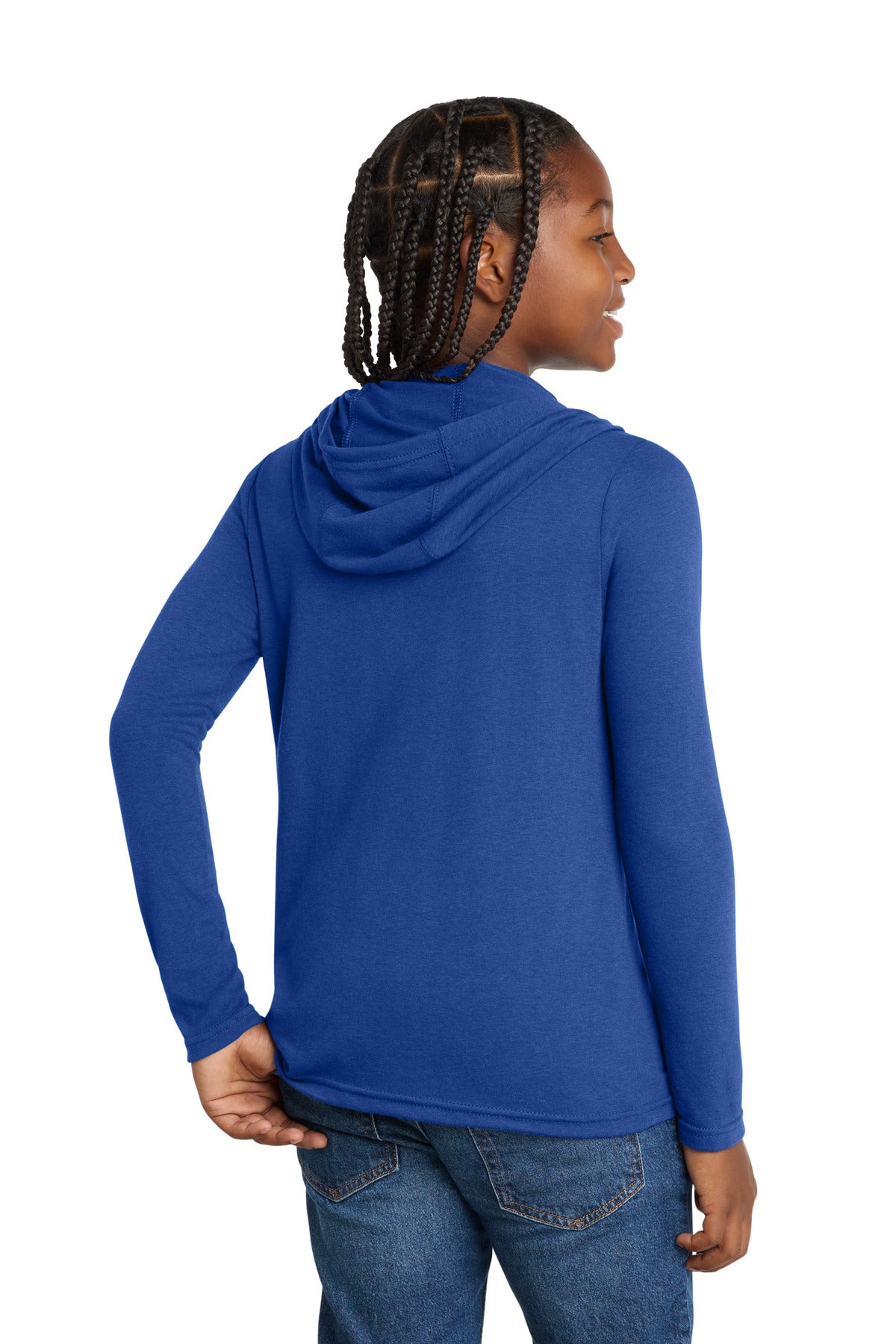 District  Youth Perfect Tri  Long Sleeve Hoodie - Deep Royal