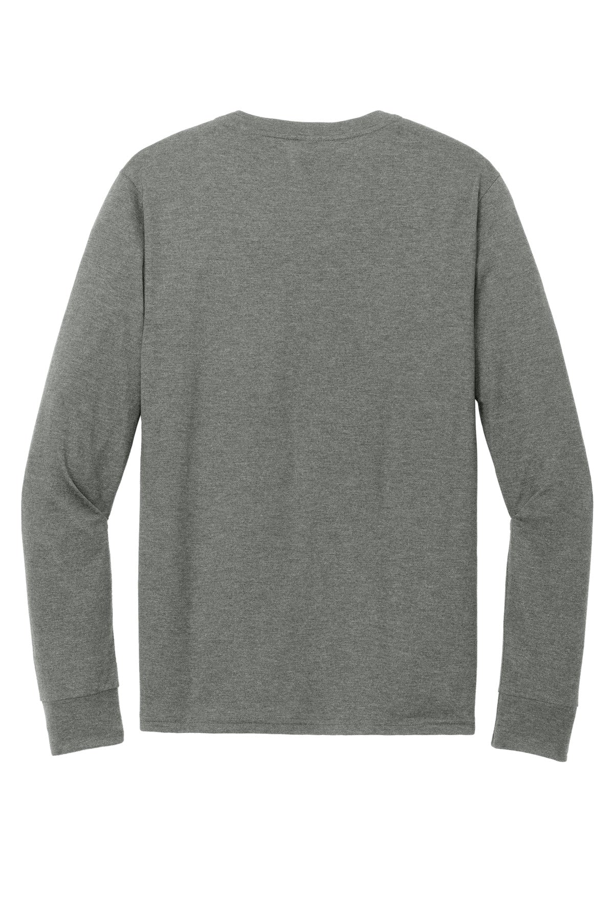 District Perfect Tri Long Sleeve Henley - Heathered Charcoal
