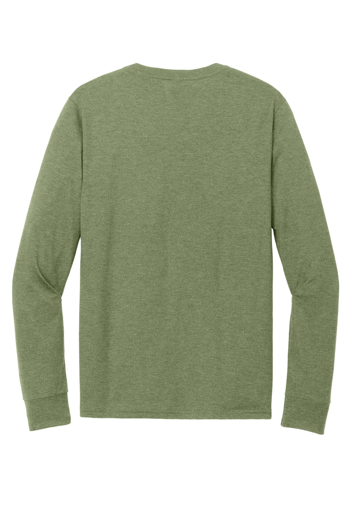 District Perfect Tri Long Sleeve Henley - Military Green Frost