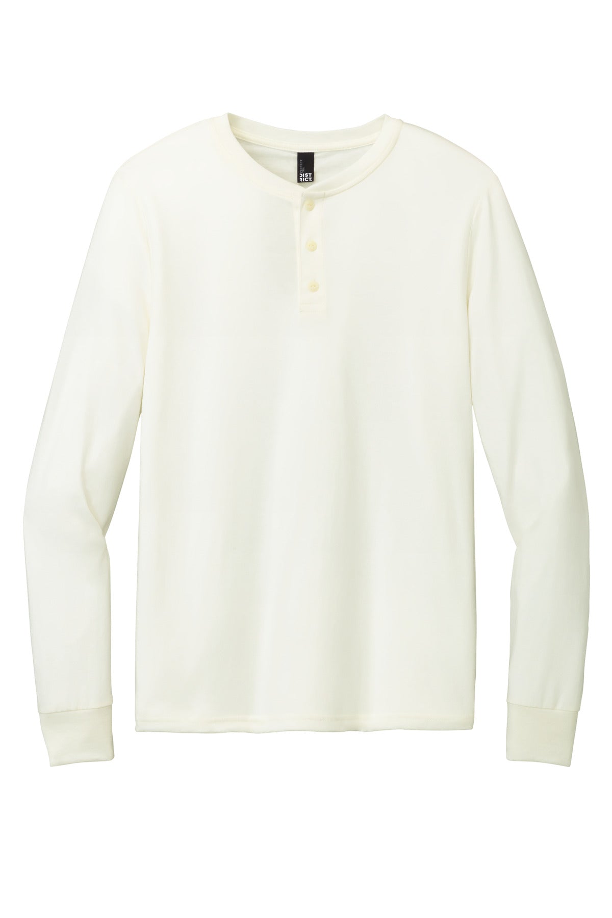 District Perfect Tri Long Sleeve Henley - Natural